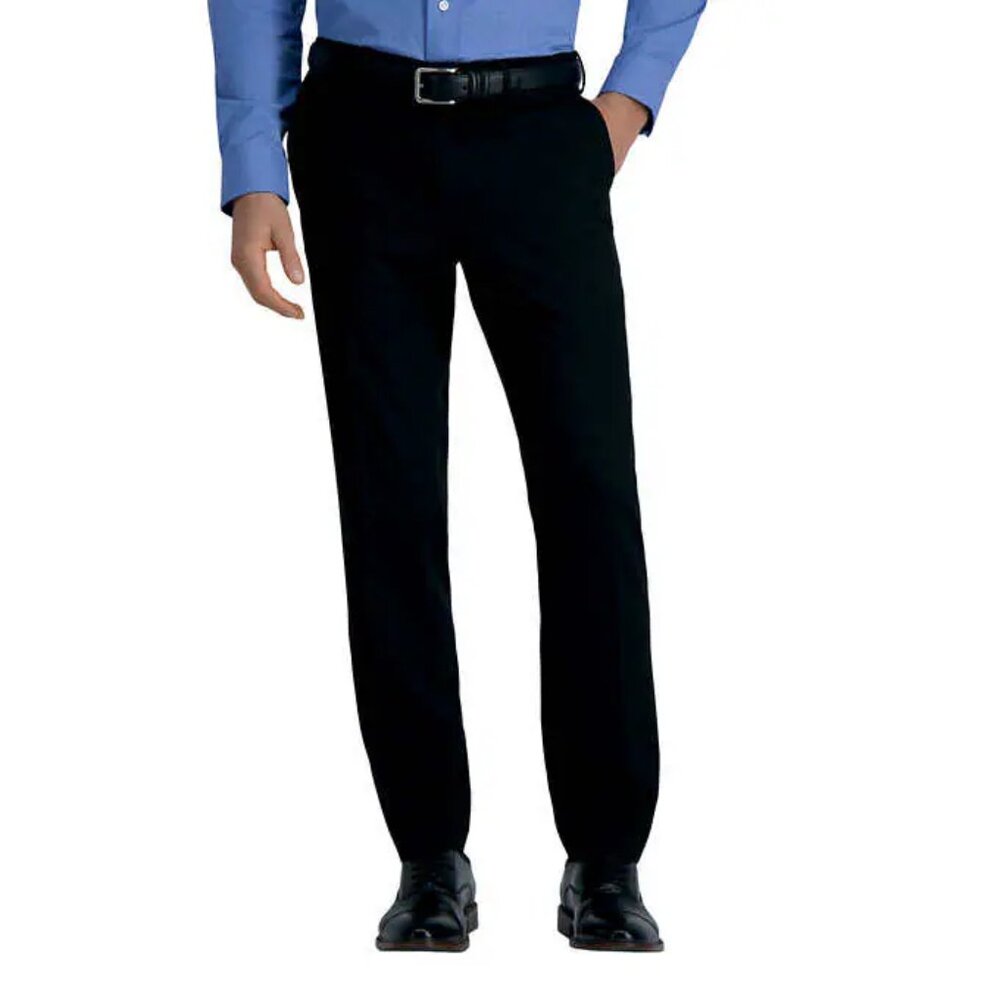Haggar Men’s Super Flex Waistband Pant Black